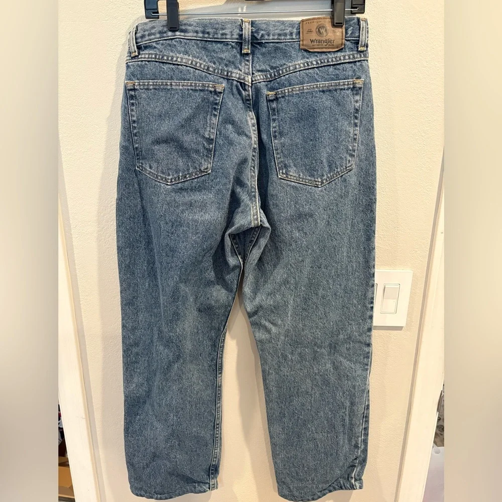 Wrangler Denim Jeans Men’s Size 33x30 Made in the USA Straight Leg - Picture 9 of 16